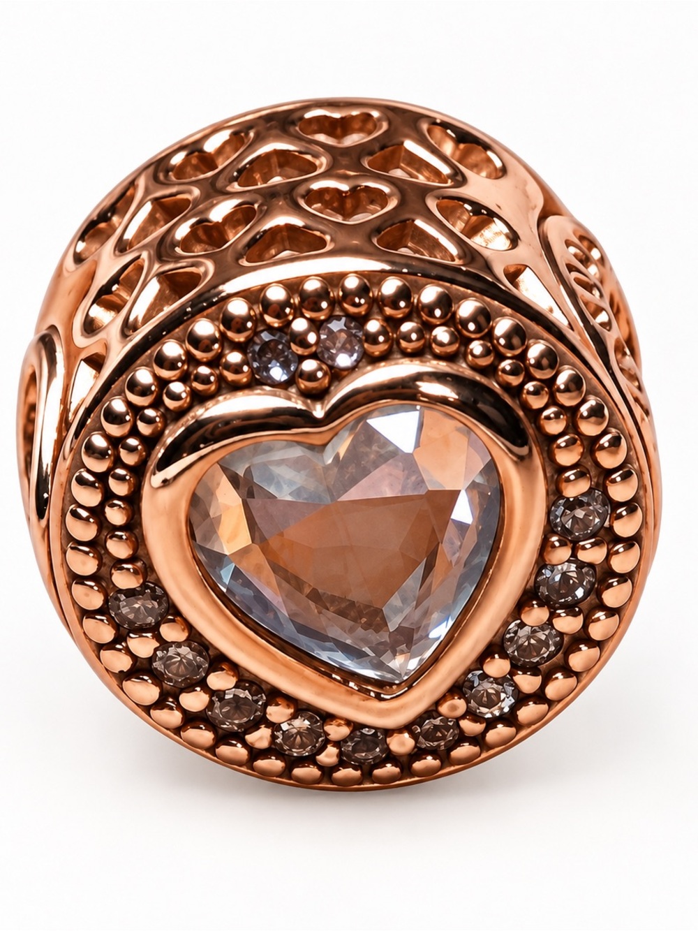 Essence Love charm 796307CZ Gold Rose checking with Pandora for the stamped